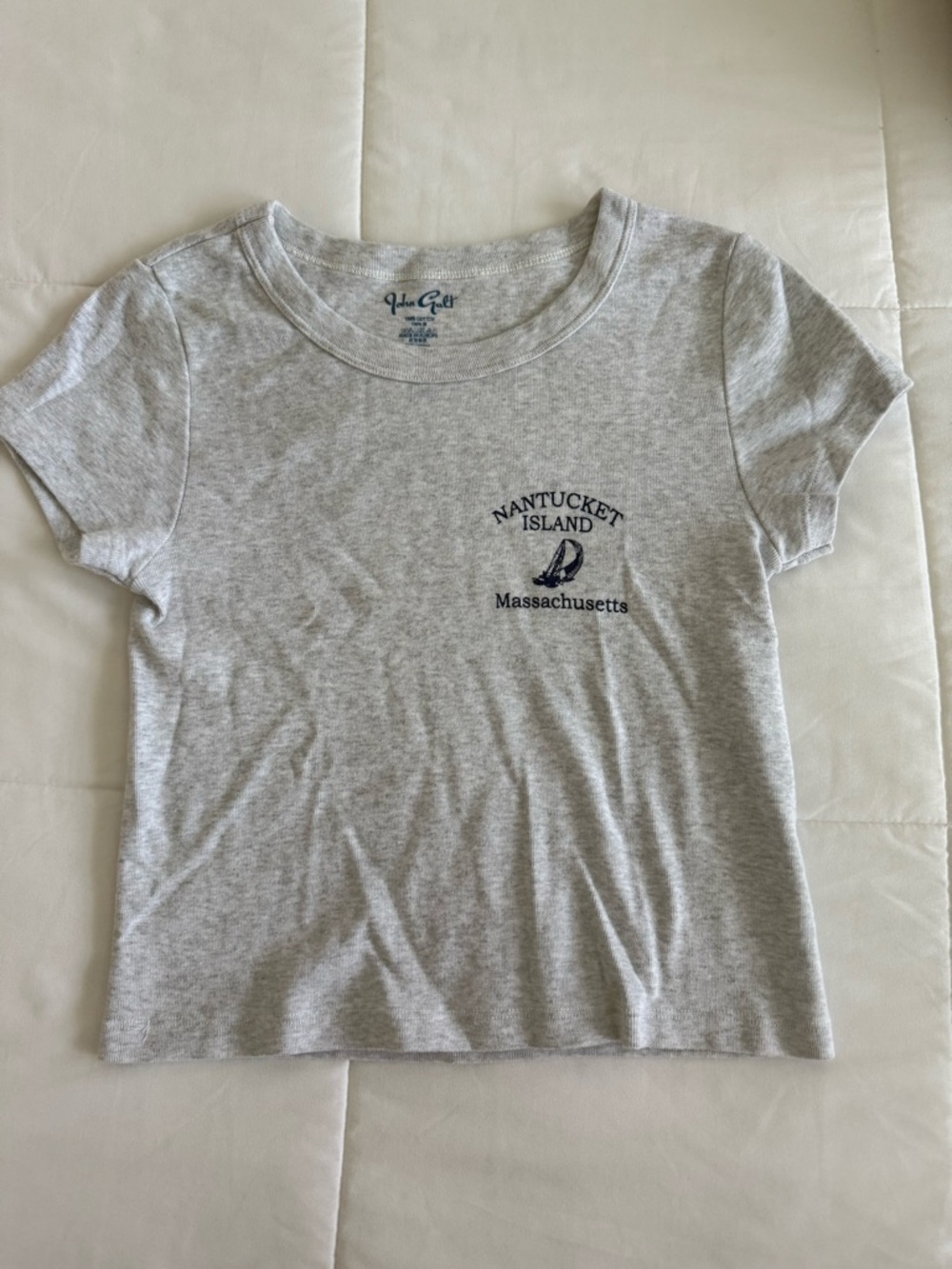 Brandy Melville Gray Baby Tee